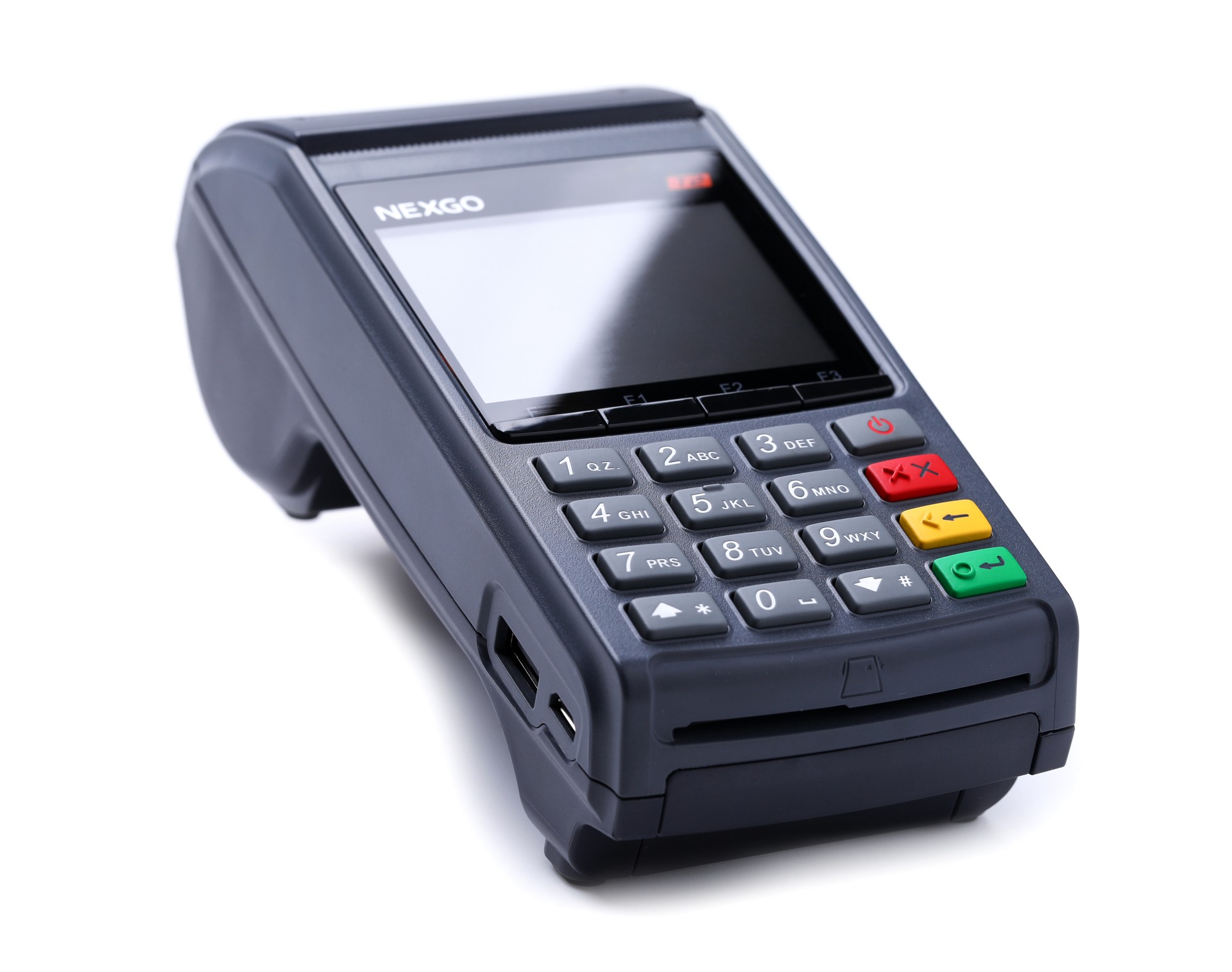 Nexgo T2 pos terminal isolated over white background